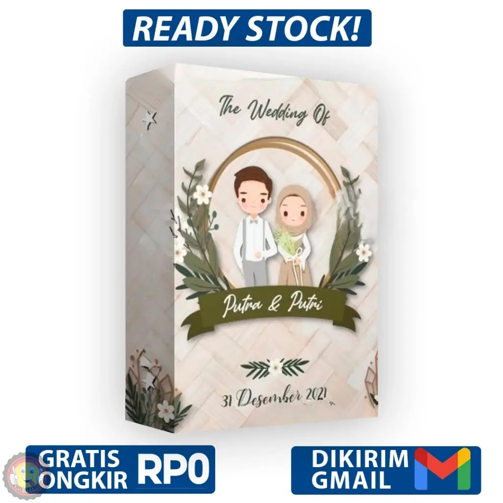 105 Desain Undangan Digital PPT (New Model Animasi) - Desain Undangan Pernikahan